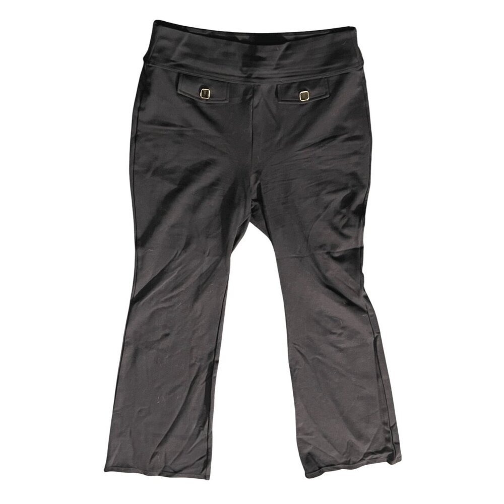 Halara High Waisted Side Flap Pocket Flare Casual Cargo Pants Sz Large Womens Bl
